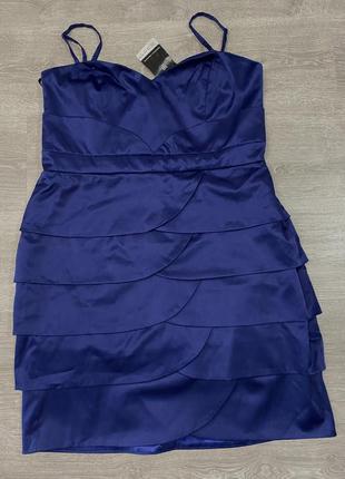 Платье вечернее синее dorothy perkins