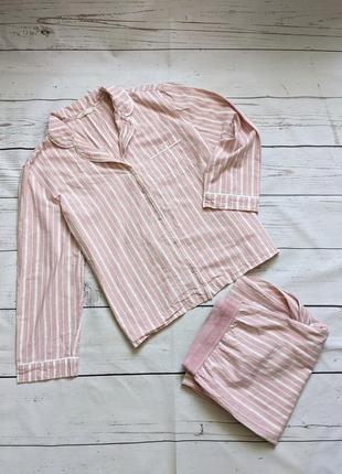 Розовая пижама, пижама в полоску от m&amp;s
