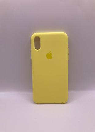 Чохол IPhone Xs silicon case full flash 71007
