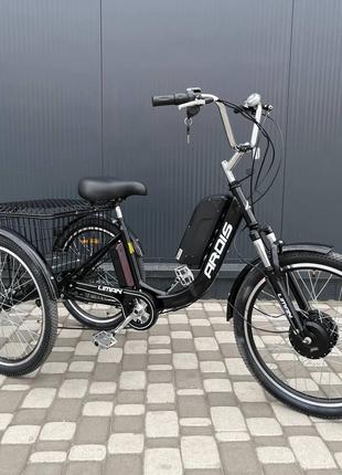 Триколісний електровелосипед 24" Cubic-Bike LIMAN BLACK 500W 1...