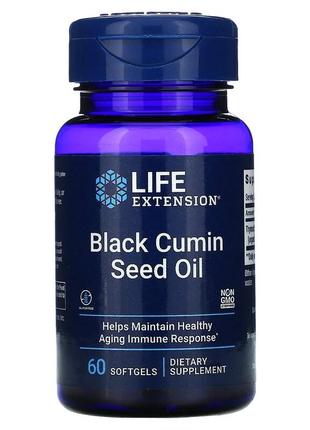 Натуральная добавка Life Extension Black Cumin Seed Oil, 60 ка...