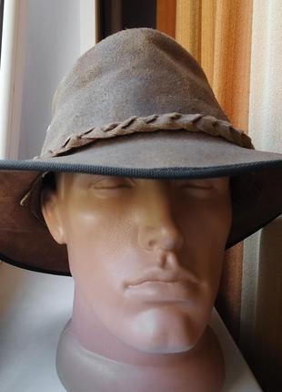 Шляпа ковбойская  hawkins headwear australian style leather co...