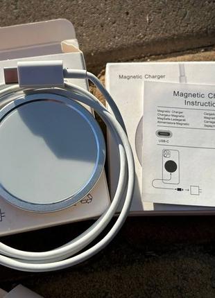 Бездротовий зарядный пристрій USB-C MagSafe magnetic charger 15W