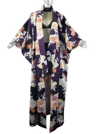 Традиционное женское японское кимоно, ручная работа, халат, ко...