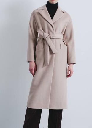 Женское пальто season генри бежевого цвета