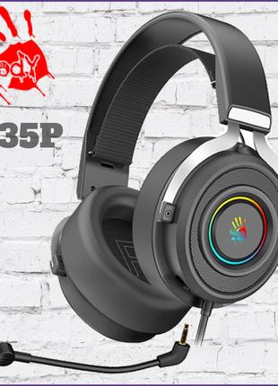 Гарнітура Bloody G535P (Black+Silver) RGB підсвічування інтерф...