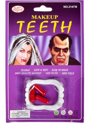 Зубы вампира с кровью 12-25