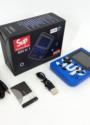 Игровая приставка консоль Sup Game Box 500 игр. Цвет: синий