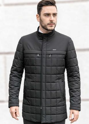Чоловіча куртка чорна B-049 (TESLA)