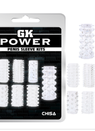 Набор прозрачных насадок GK Power Penis Sleeve Kits CH25415