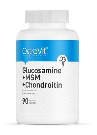 Препарат для суглобів і зв'язок Ostrovit Glucosamine+MSM+Chond...