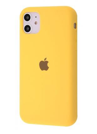 Чехол Silicone Case Full iPhone 11 yellow