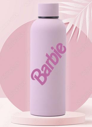 Спортивный термос-бутылка 500мл из нержавеющей стали Розовый