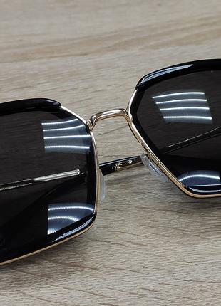 Женские очки солнцезащитные черные поляризованная линза