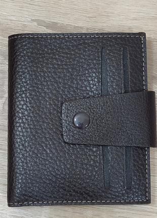 Кожаный бумажник коричневый для денег и карточек (AKA Deri Тур...
