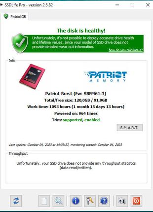 SSD Patriot Burst - 120Gb - SATAlll - Жесткий диск для ноутбук...