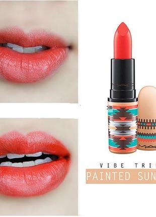 Помада для губ painted sunset mac lipstick