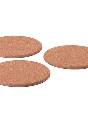 Подставка под горячее, пробка, 19 см (3 шт.) Ikea