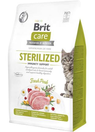 Сухой корм для кошек Brit Care Cat GF Sterilized Immunity Supp...