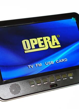 Портативный телевизор Opera 1002B с T2 HDMI 10 дюймов цифровое ТВ