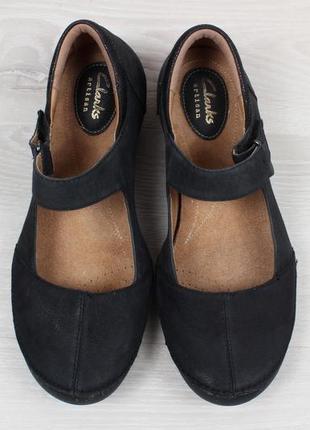 Шкіряні жіночі туфлі clarks оригінал, розмір 37.5