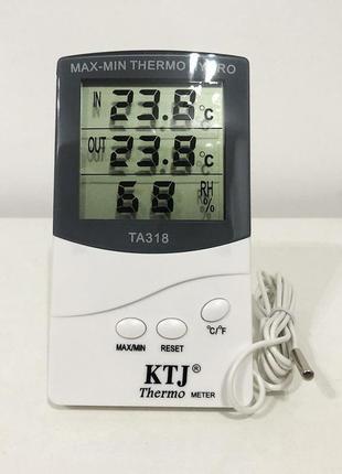 Термометр гігрометр ta 318 з виносним bm-940 датчиком температури