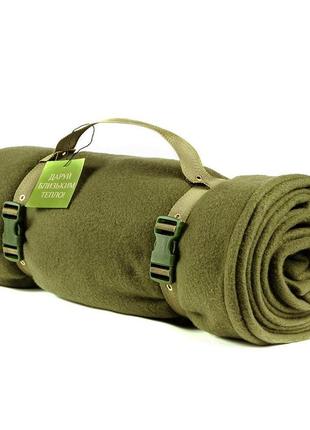 Тактический флисовый плед 150х175см – одеяло для военных с чех...