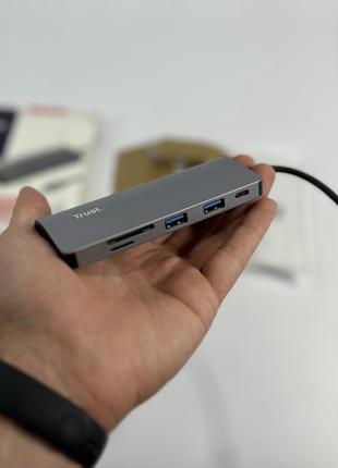 USB-хаб концентратор Trust Dalyx Aluminium 7-in-1 USB-C Multiport