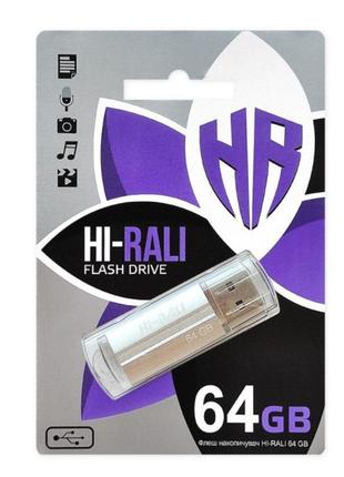 Флеш память Hi-Rali Corsair USB 2.0 64GB Steel