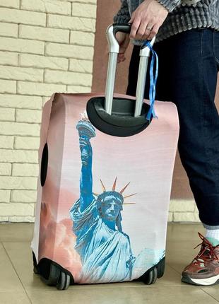 Чохол для валізи із принтом статуя свободи