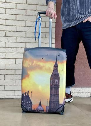 Чохол для валізи із принтом біг бен лондон