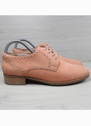 Шкіряні жіночі туфлі броги clarks оригінал, розмір 41