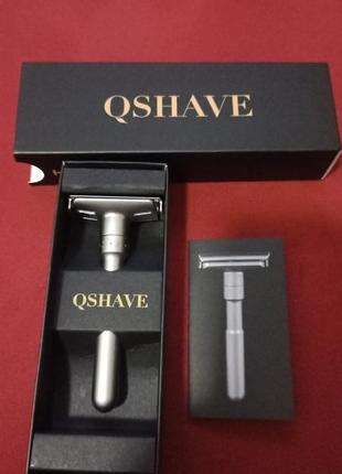 Подарочный набор для бритья станок qshave бритва