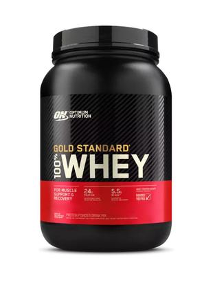 Протеїн Optimum Gold Standard 100% Whey, 907 грам Шоколад арахіс