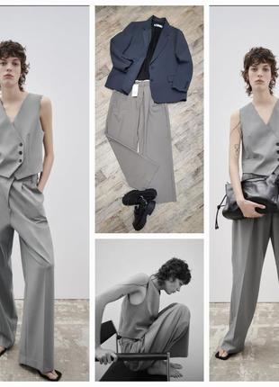 Zara широкие длинные брюк-палаццо full lenght. new