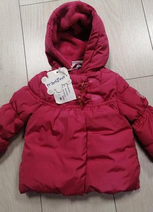 Куртка на девочку 9 месяцев, утепленная, итальянского бренда p...