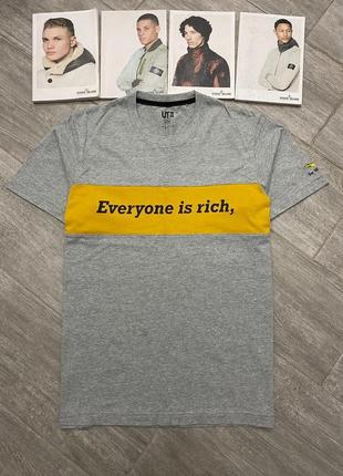 Футболка uniqlo x andy warhol "everyone is rich"