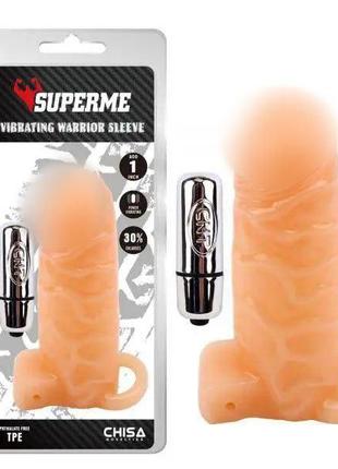 Насадка на пенис для мужчин Vibrating Warrior Sleeve 18+