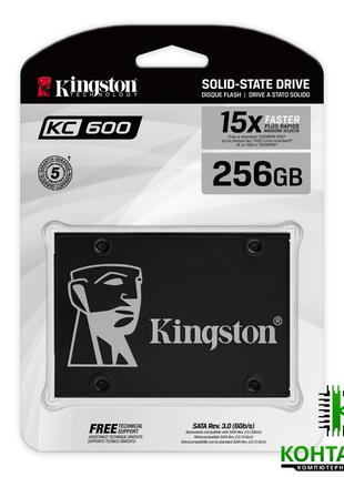 SSD диск Kingston KC600 256GB 2.5" SATAIII 3D NAND TLC (SKC600...