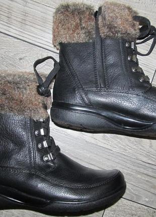 Clarks кожаные ботинки эврозима 37,5-24,5 см
