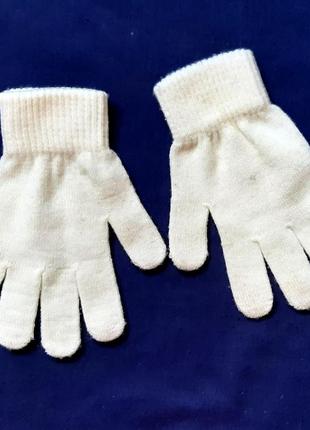 Перчатки белые женские one size