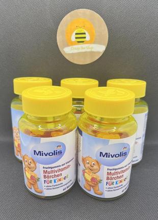 Мультивитамины для детей mivolis, multivitamin 60 шт