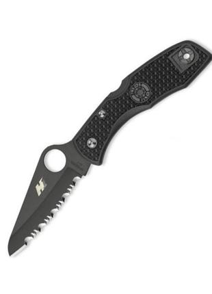 Нож складной spyderco salt 1 серрейтор