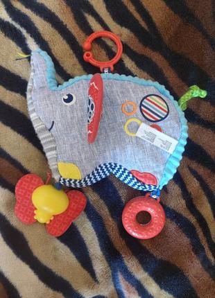 Розвиваюча іграшка підвіска для малюків слоненя fisher price