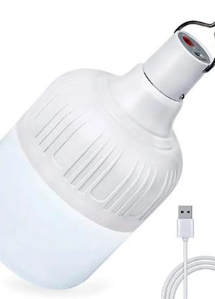 Акумуляторна лампа з USB-зарядкою Combi, Біла / Кемпінгова лампа
