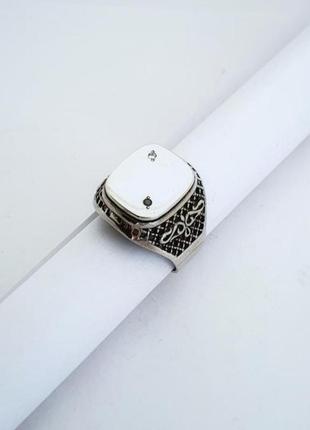 Мужской серебряный перстень 21 размер