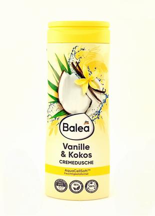 Крем-гель для душа с ароматом ванили и кокоса Balea Vanille & ...