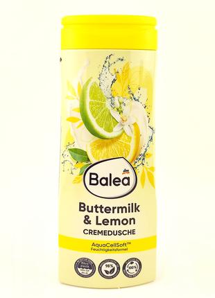 Крем-гель для душа с ароматом пахты и лимона Balea Buttermilk ...
