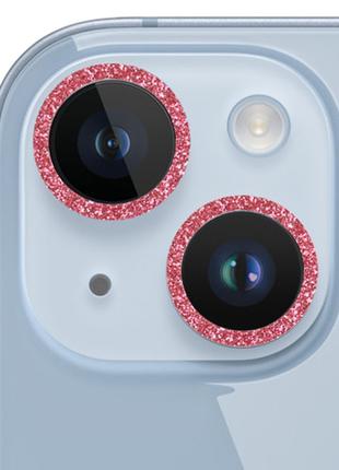 Захисне скло Metal Sparkles на камеру (в упак.) для Apple iPho...