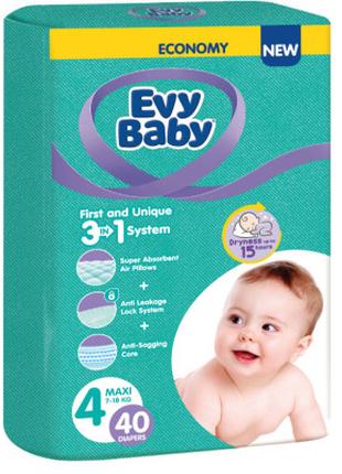 Подгузники Evy Baby Maxi Twin 7-18 кг 40 шт (8683881000028)